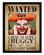 One Piece Collector Print Framed plagát Buggy Wanted
